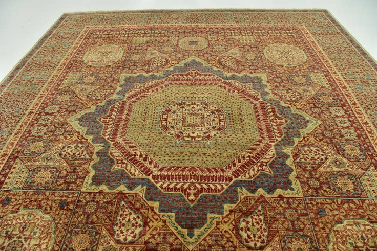 Detail image of 250cm x 300cm Hand Knotted Mamluk Ziegler Oriental Rug