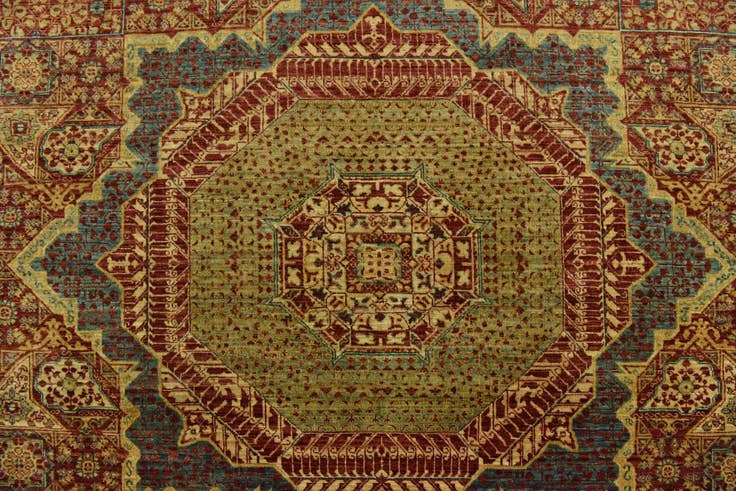 Detail image of 250cm x 300cm Hand Knotted Mamluk Ziegler Oriental Rug