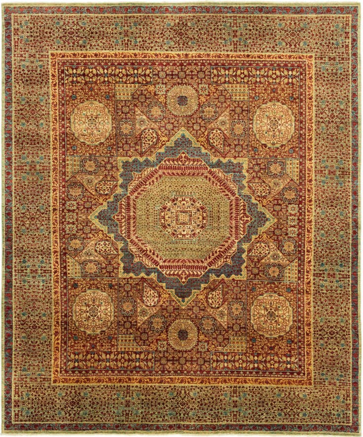 Detail image of 250cm x 300cm Hand Knotted Mamluk Ziegler Oriental Rug