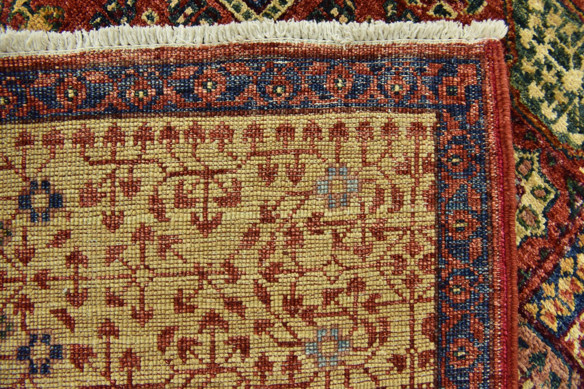 6' 2 x 8' 8 Hand Knotted Mamluk Ziegler Rug