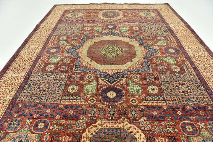 6' 2 x 8' 8 Hand Knotted Mamluk Ziegler Rug