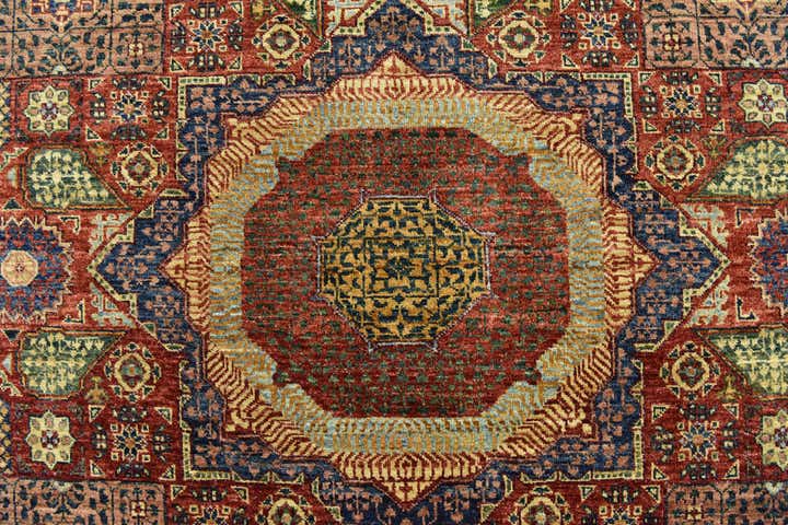 6' 2 x 8' 8 Hand Knotted Mamluk Ziegler Rug
