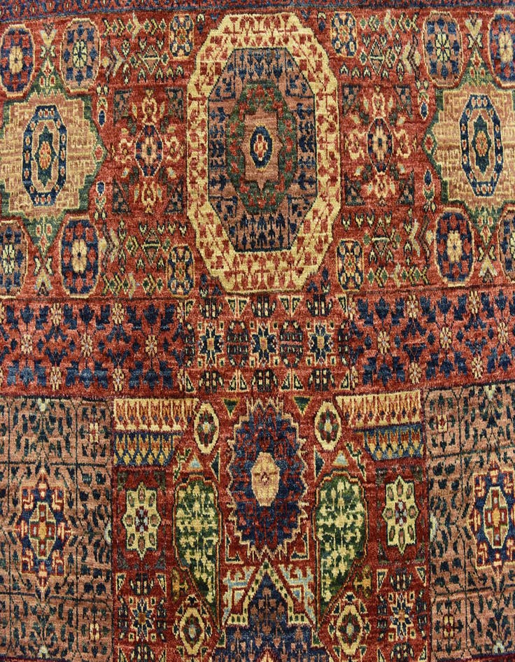 Detail image of 6' 2 x 8' 8 Hand Knotted Mamluk Ziegler Rug