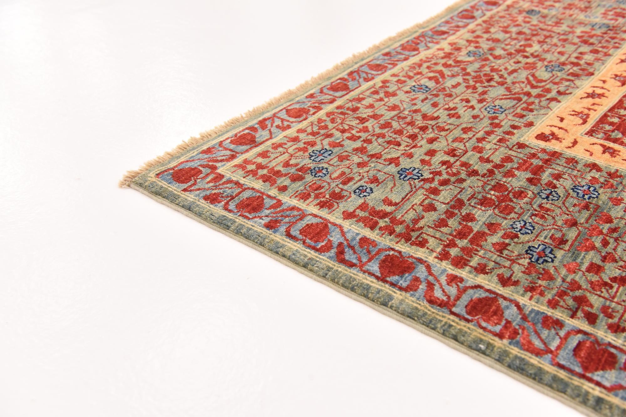 250cm x 295cm anudado a mano Mamluk Ziegler Alfombra