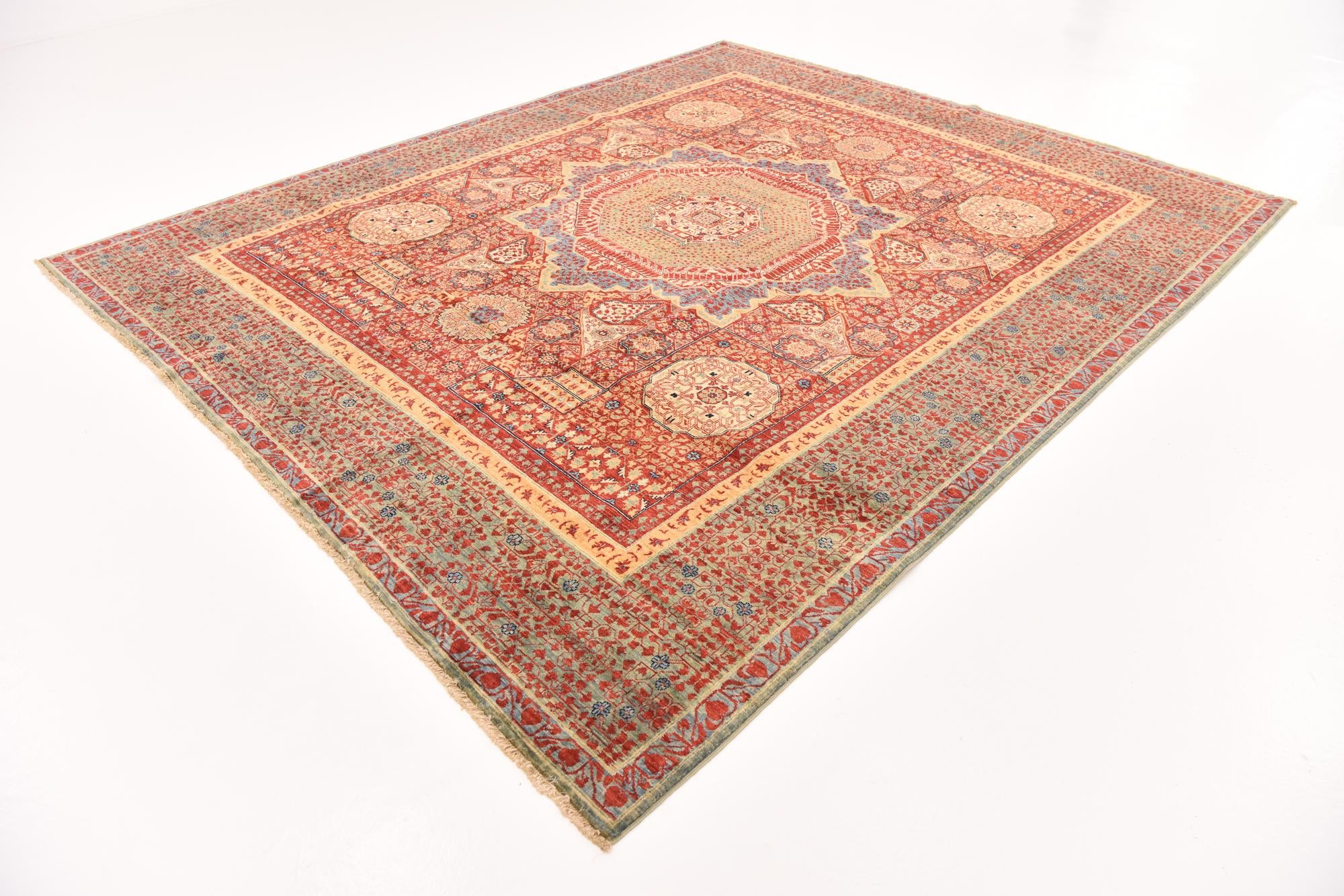 250cm x 295cm anudado a mano Mamluk Ziegler Alfombra