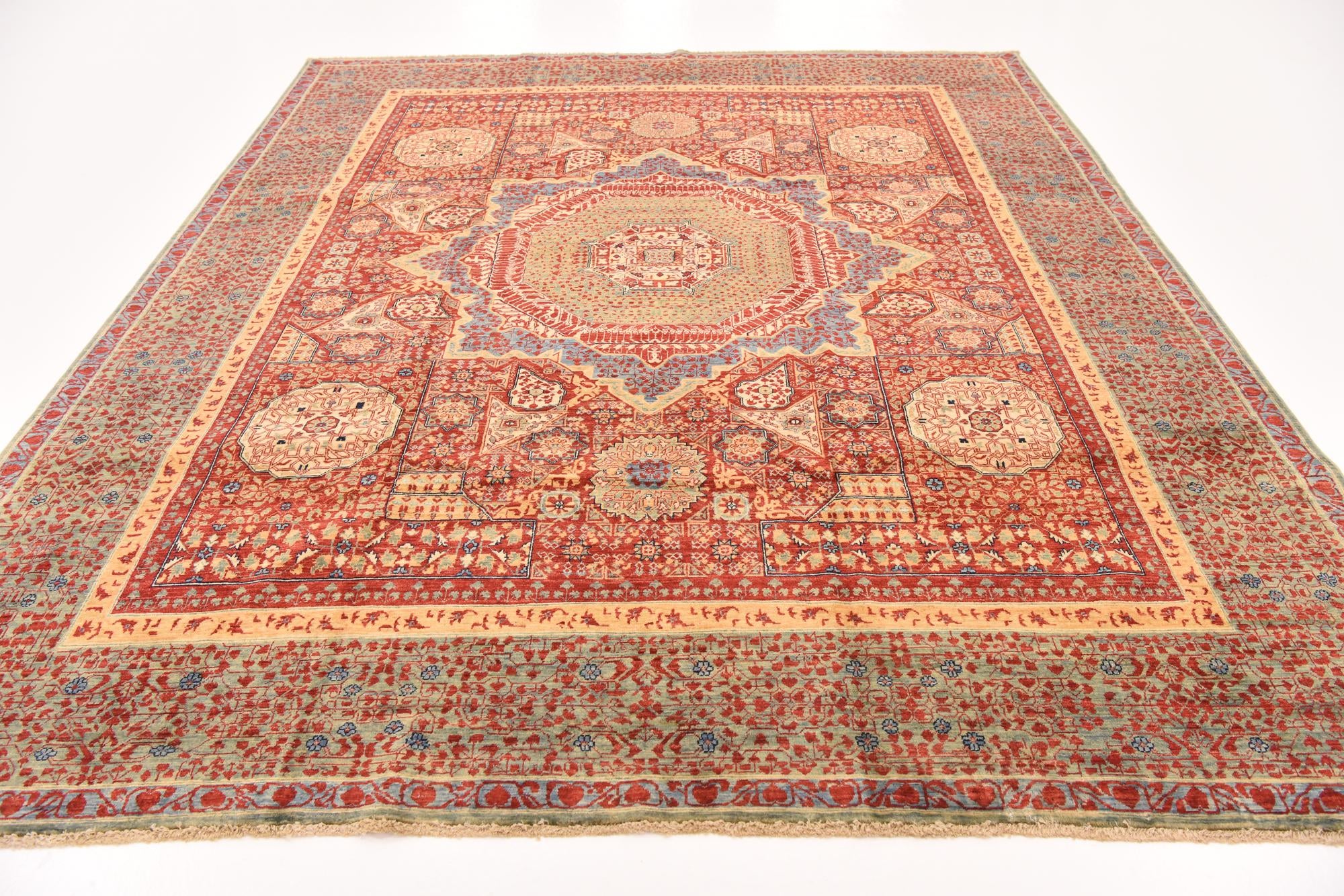 250cm x 295cm anudado a mano Mamluk Ziegler Alfombra