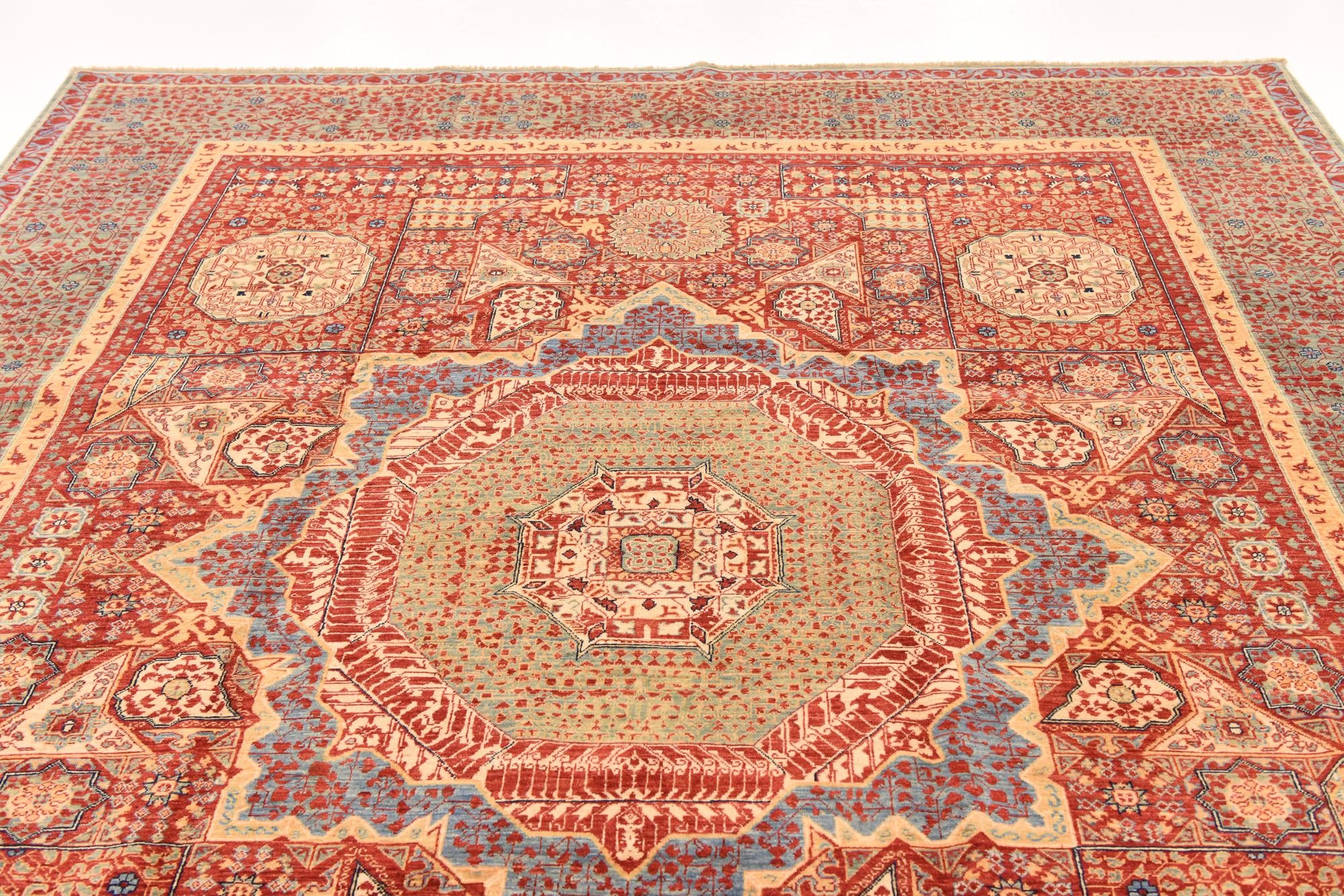 250cm x 295cm anudado a mano Mamluk Ziegler Alfombra