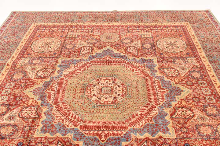 8' 2 x 9' 9 Hand Knotted Mamluk Ziegler Rug