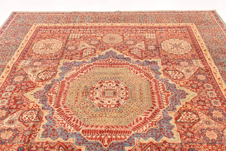 Detail image of 8' 2 x 9' 9 Hand Knotted Mamluk Ziegler Rug