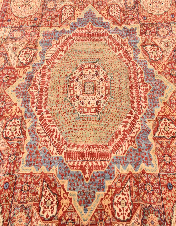 Detail image of 8' 2 x 9' 9 Hand Knotted Mamluk Ziegler Rug