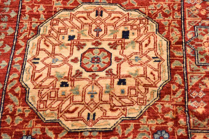 8' 2 x 9' 9 Hand Knotted Mamluk Ziegler Rug
