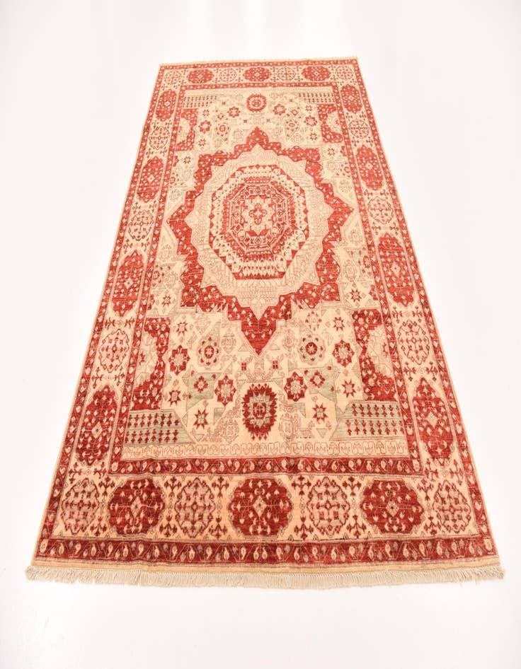 Detail image of 6' x 8' 10  Hand Knotted Mamluk Ziegler Oriental Rug