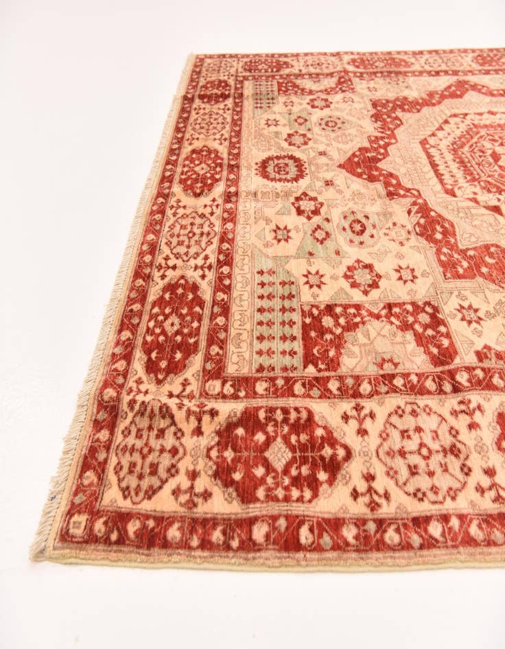 Detail image of 6' x 8' 10  Hand Knotted Mamluk Ziegler Oriental Rug