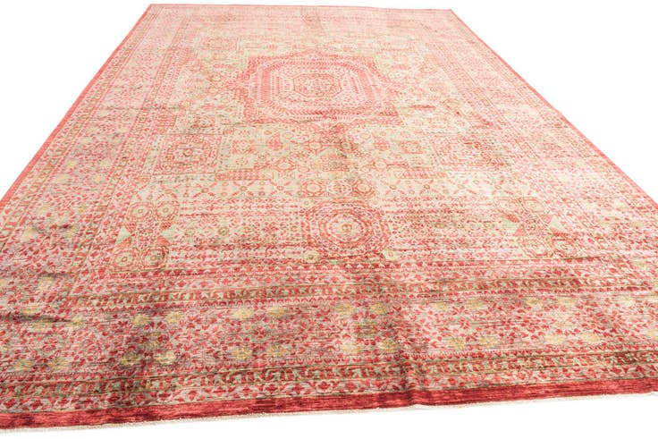 Detail image of 9' 10 x 14' Hand Knotted Mamluk Ziegler Oriental Rug