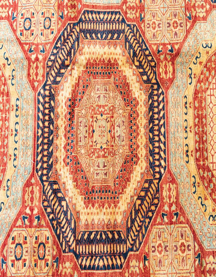 Detail image of 8' 5 x 11' 2  Hand Knotted Mamluk Ziegler Rug