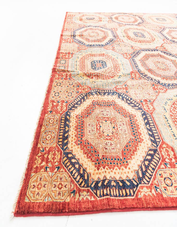 Detail image of 9' x 12' 3  Hand Knotted Mamluk Ziegler Rug