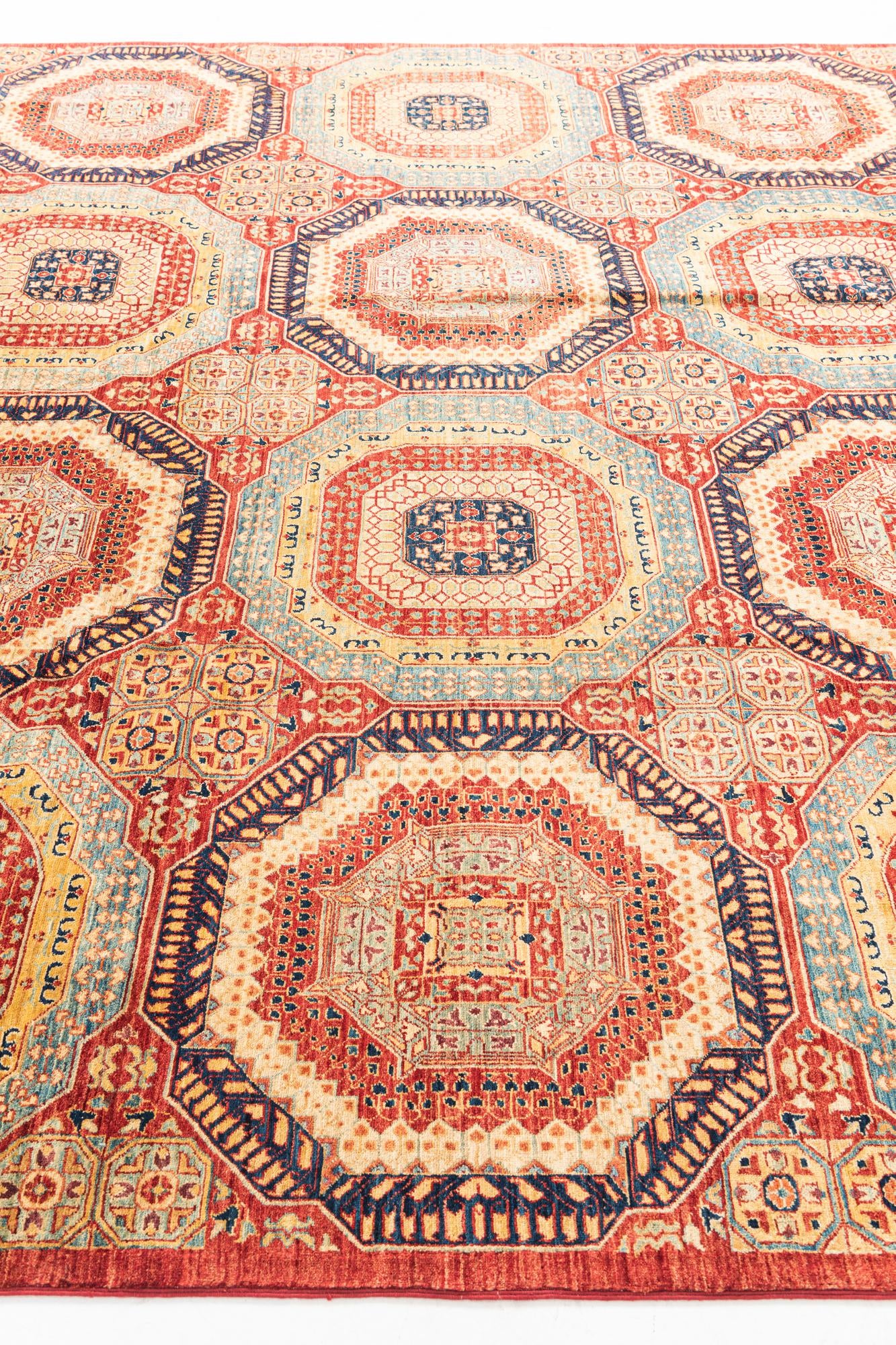 9' x 12' 3 Hand Knotted Mamluk Ziegler Rug