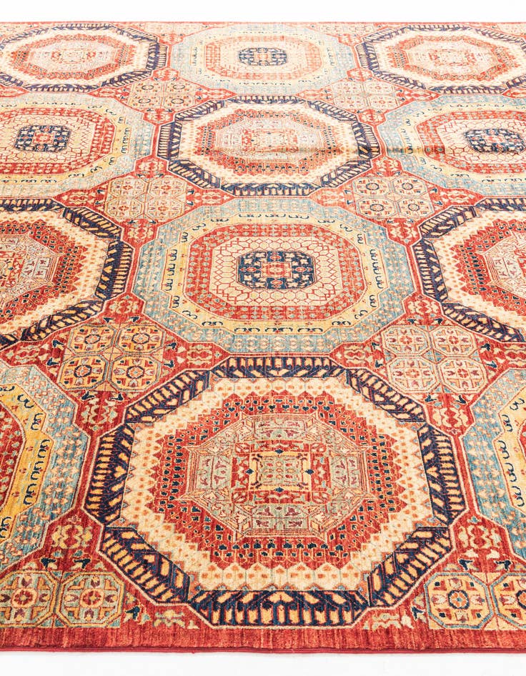 Detail image of 9' x 12' 3  Hand Knotted Mamluk Ziegler Rug