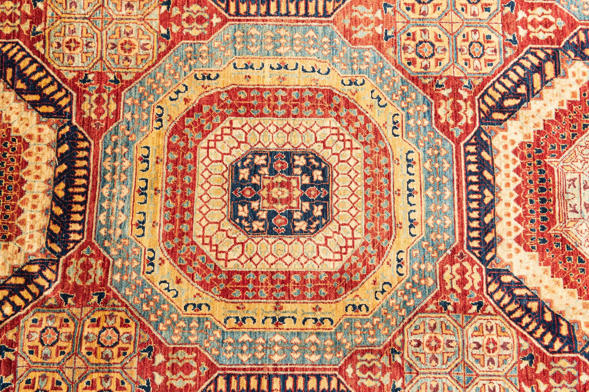 9' x 12' 3 Hand Knotted Mamluk Ziegler Rug