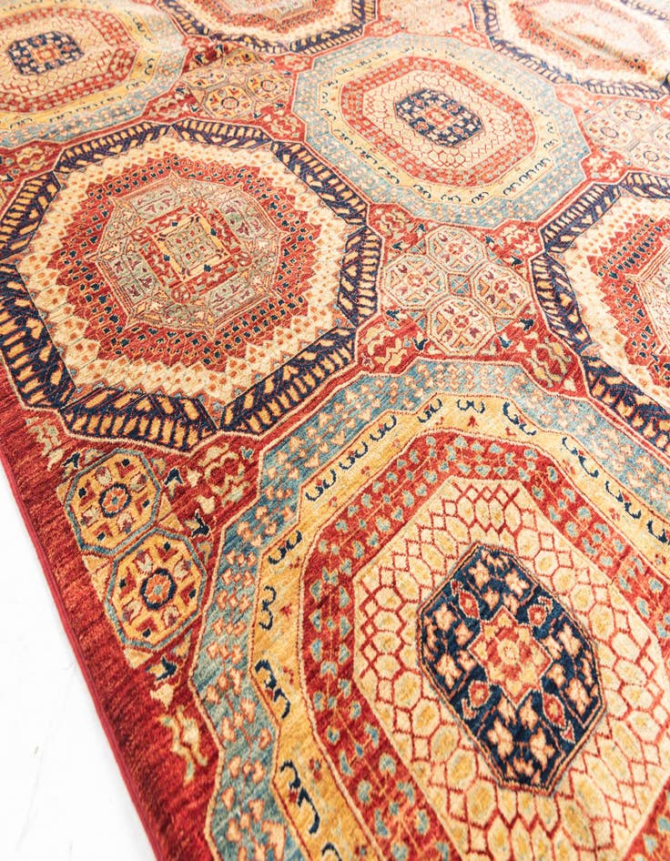 Detail image of 9' x 12' 3  Hand Knotted Mamluk Ziegler Rug