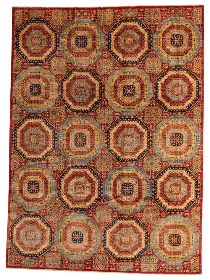 Detail image of 275cm x 375cm anudado a mano Mamluk Ziegler Alfombra