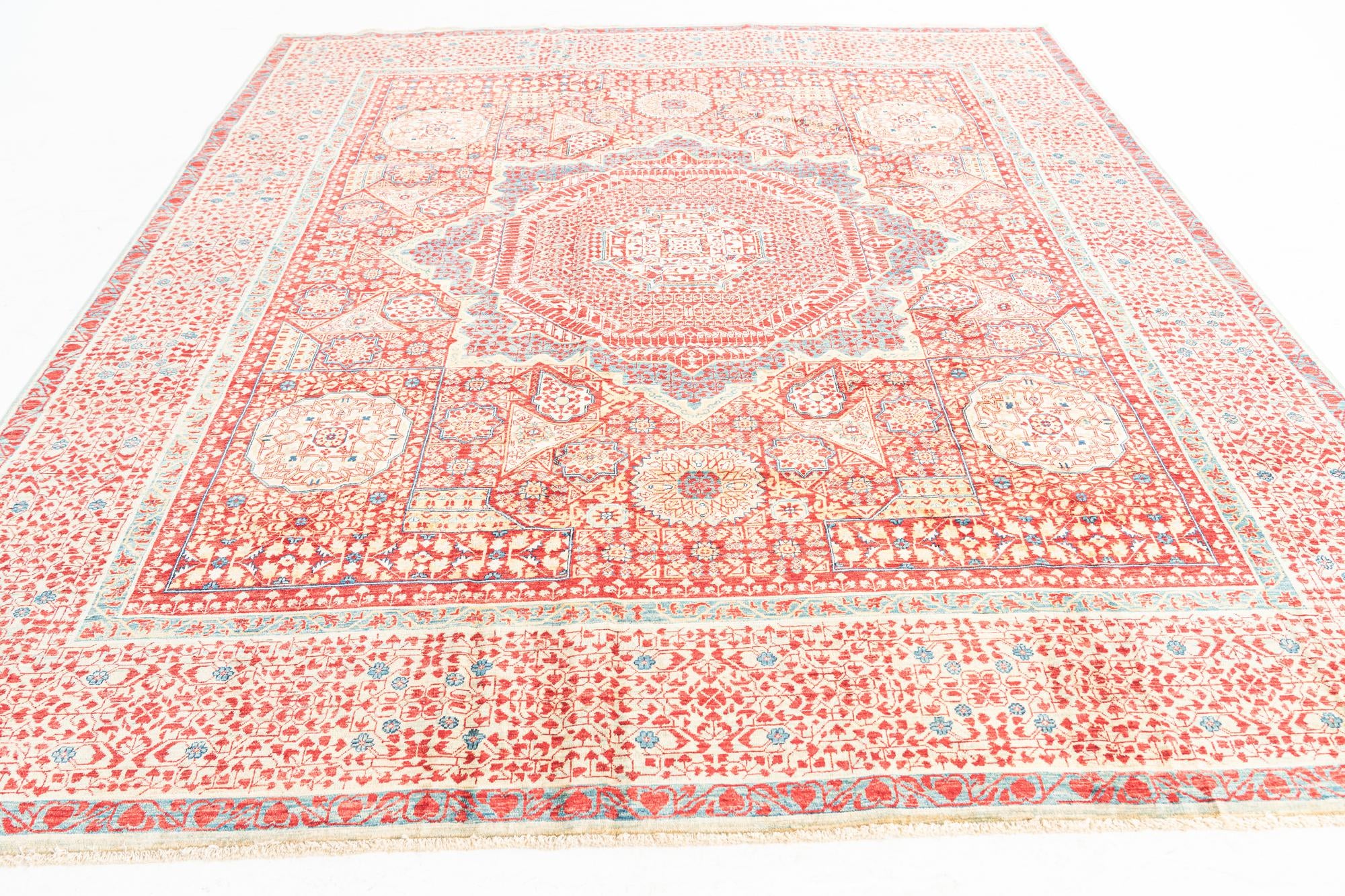 8' 3 x 9' 9 Hand Knotted Mamluk Ziegler Rug