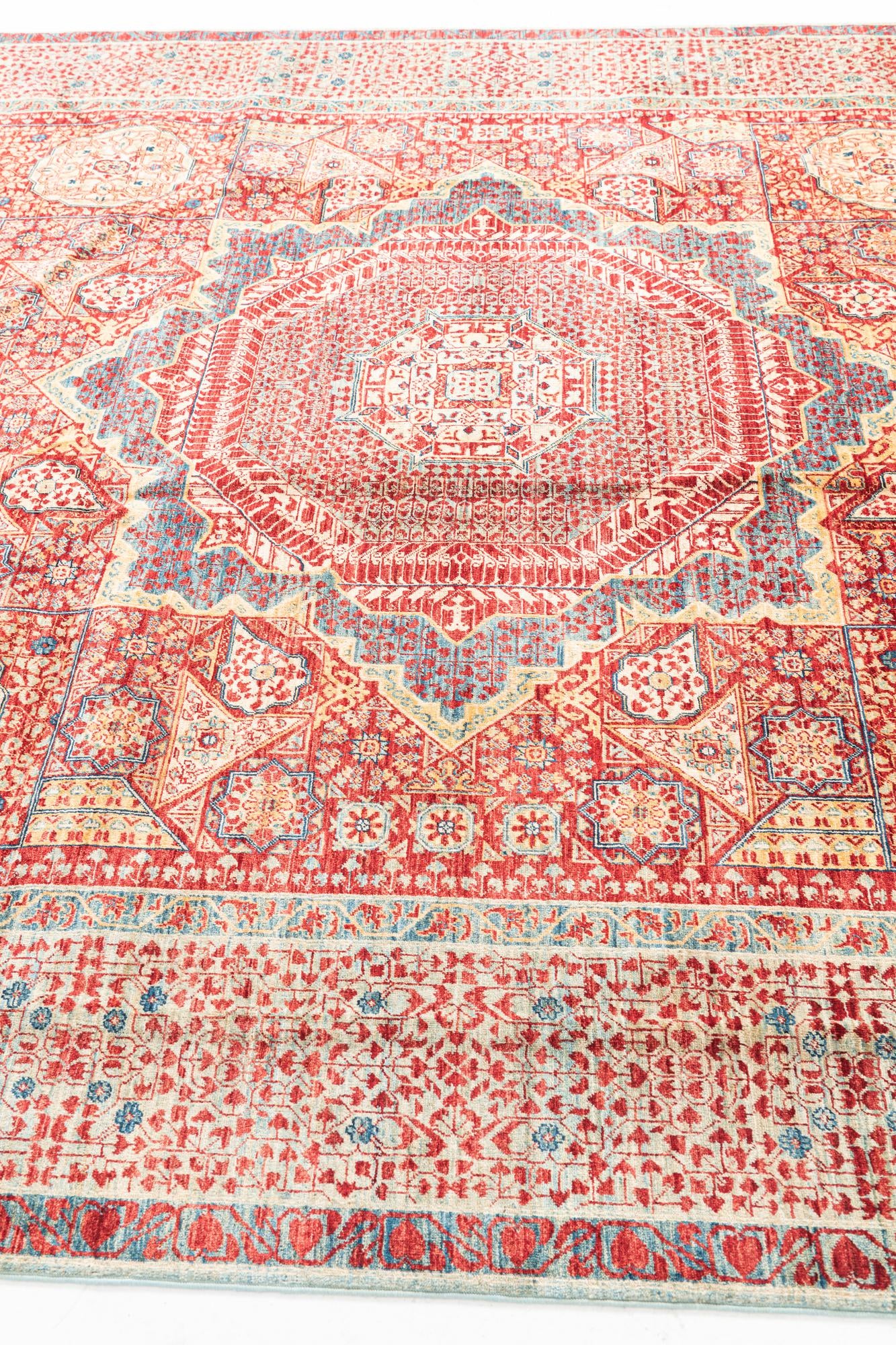 8' 3 x 9' 9 Hand Knotted Mamluk Ziegler Rug