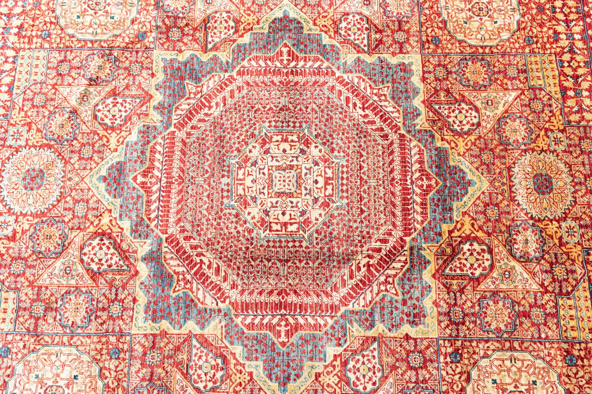 8' 3 x 9' 9 Hand Knotted Mamluk Ziegler Rug