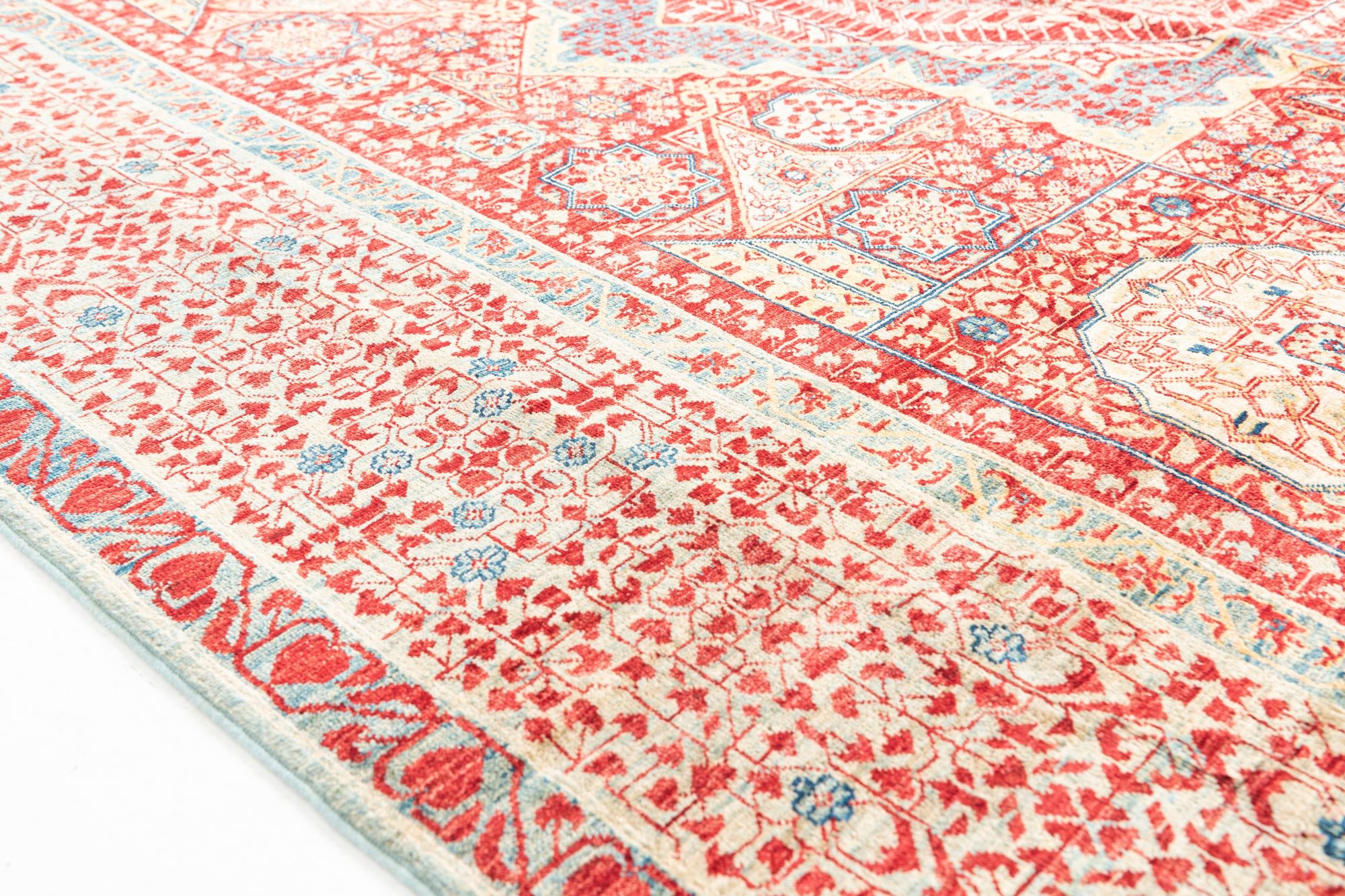 8' 3 x 9' 9 Hand Knotted Mamluk Ziegler Rug
