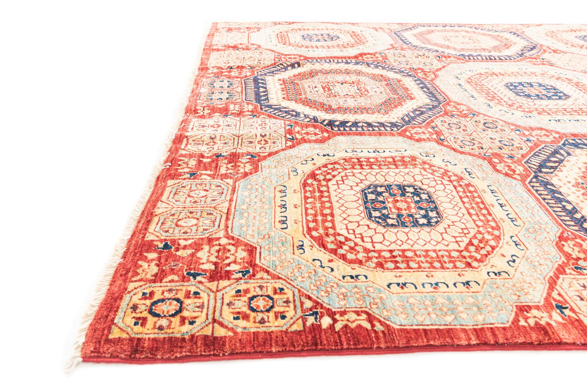 6' 10 x 9' 5 Hand Knotted Mamluk Ziegler Oriental Rug