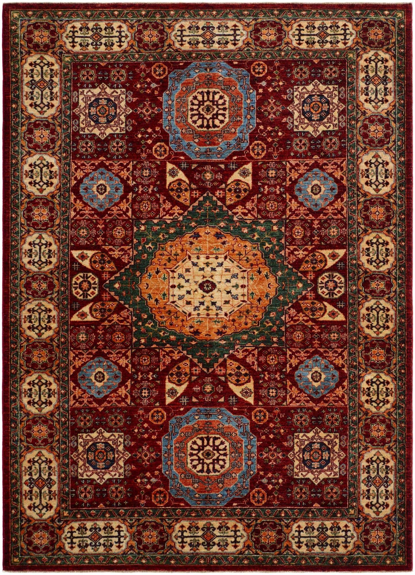 5' 8 x 7' 10 Hand Knotted Mamluk Ziegler Rug