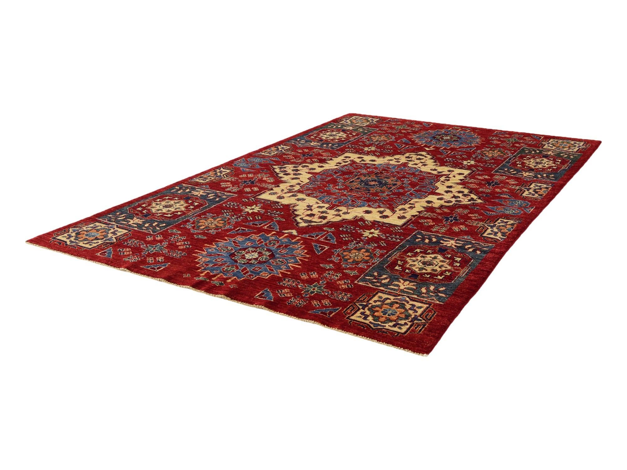 5' 5 x 8' Hand Knotted Mamluk Ziegler Rug