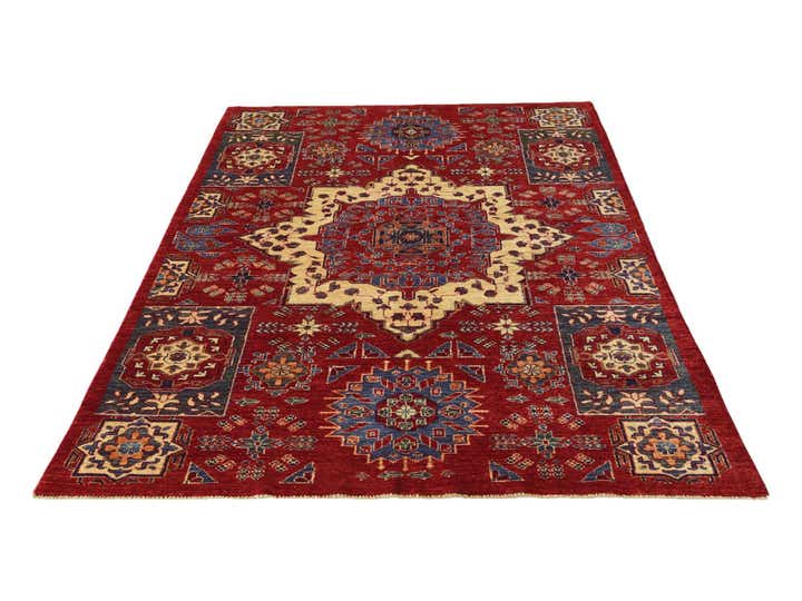 5' 5 x 8' Hand Knotted Mamluk Ziegler Rug