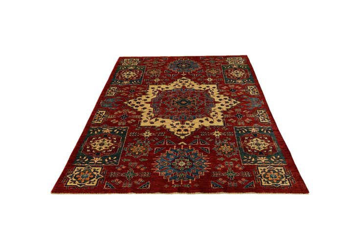 5' 5 x 8' Hand Knotted Mamluk Ziegler Rug