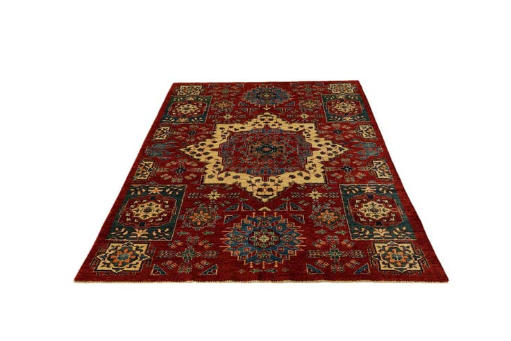 Detail image of 5' 5 x 8' Hand Knotted Mamluk Ziegler Rug