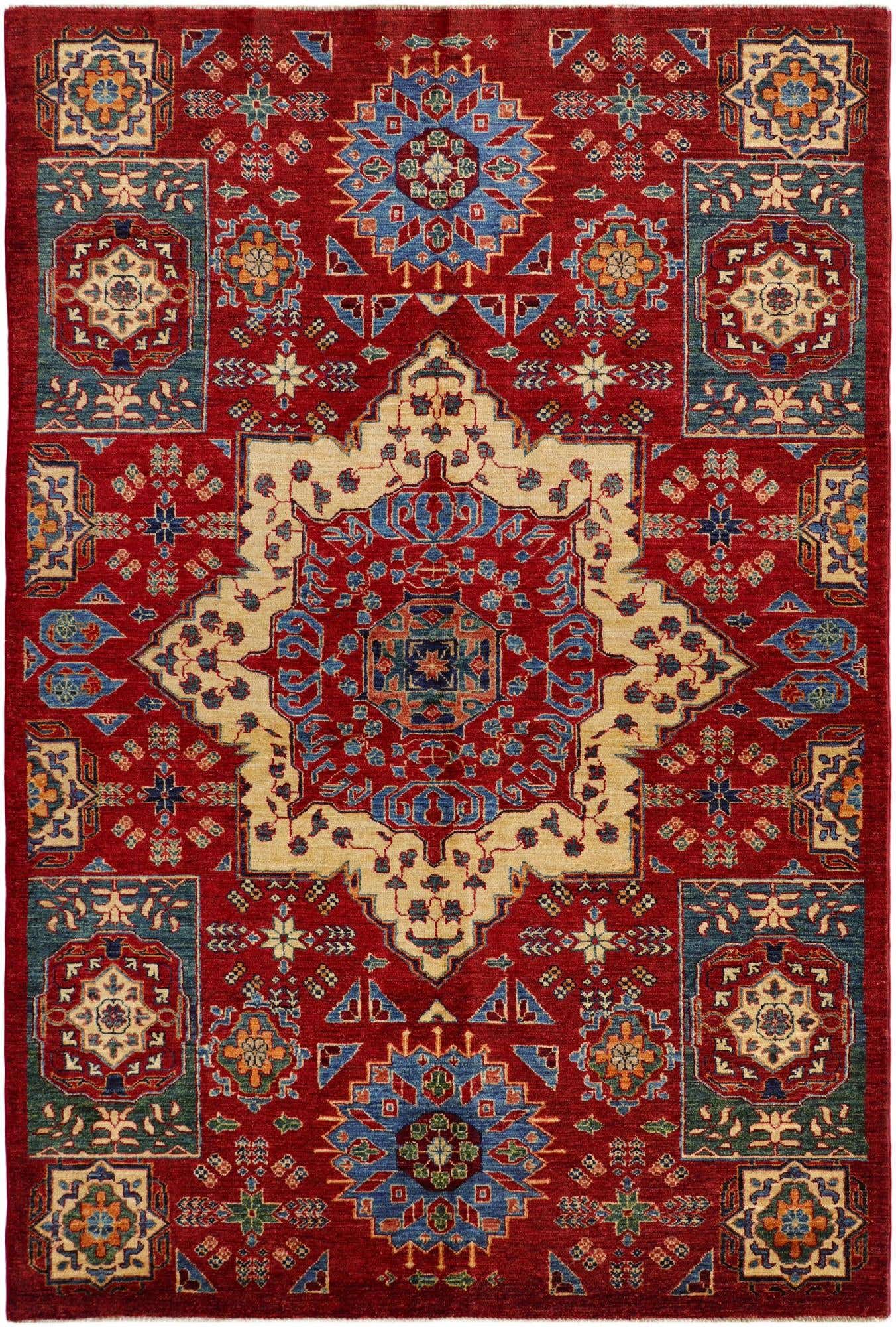 5' 5 x 8' Hand Knotted Mamluk Ziegler Rug