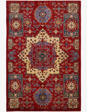 5' 5 x 8' Hand Knotted Mamluk Ziegler Rug