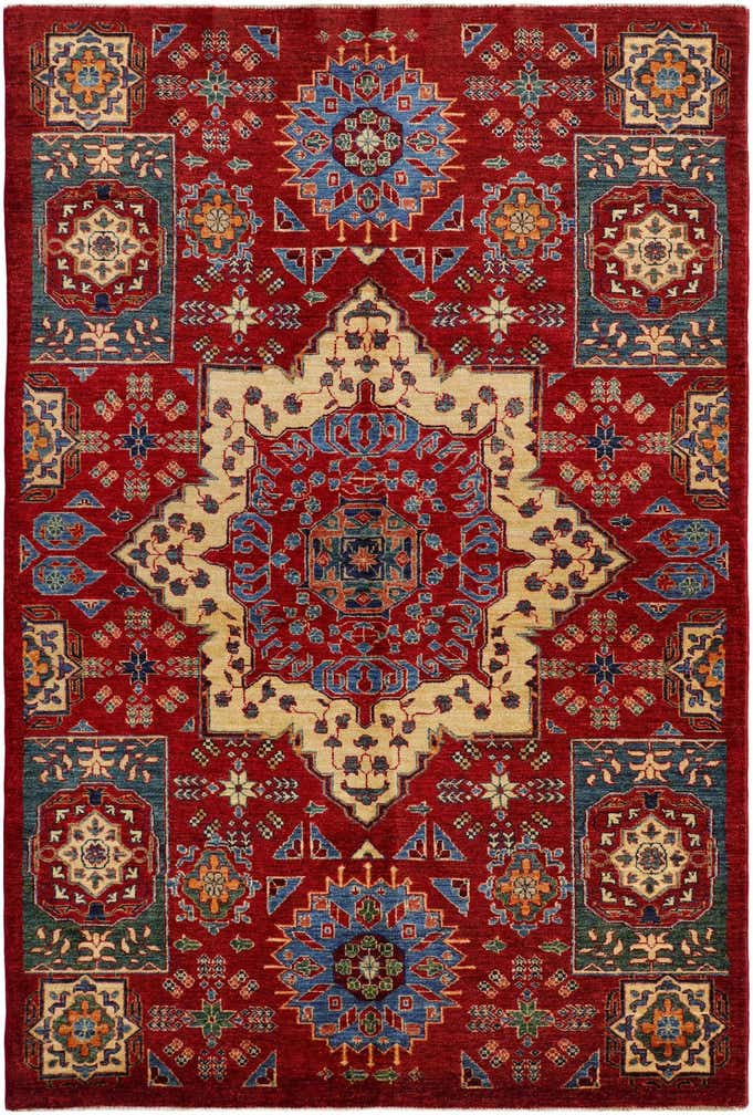 5' 5 x 8' Hand Knotted Mamluk Ziegler Rug