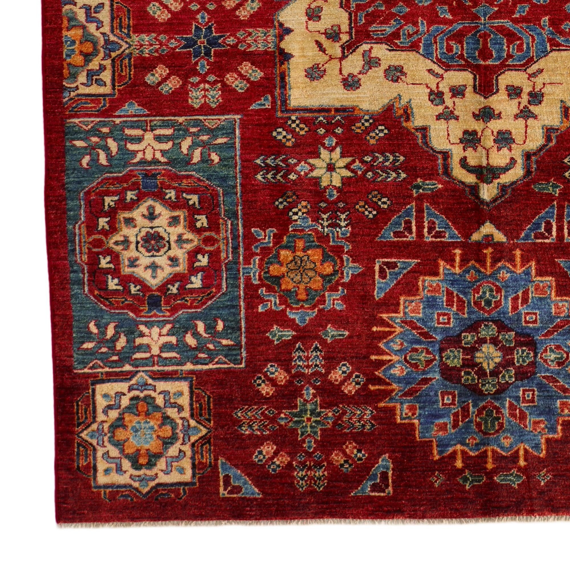 5' 7 x 7' 6 Hand Knotted Mamluk Ziegler Rug