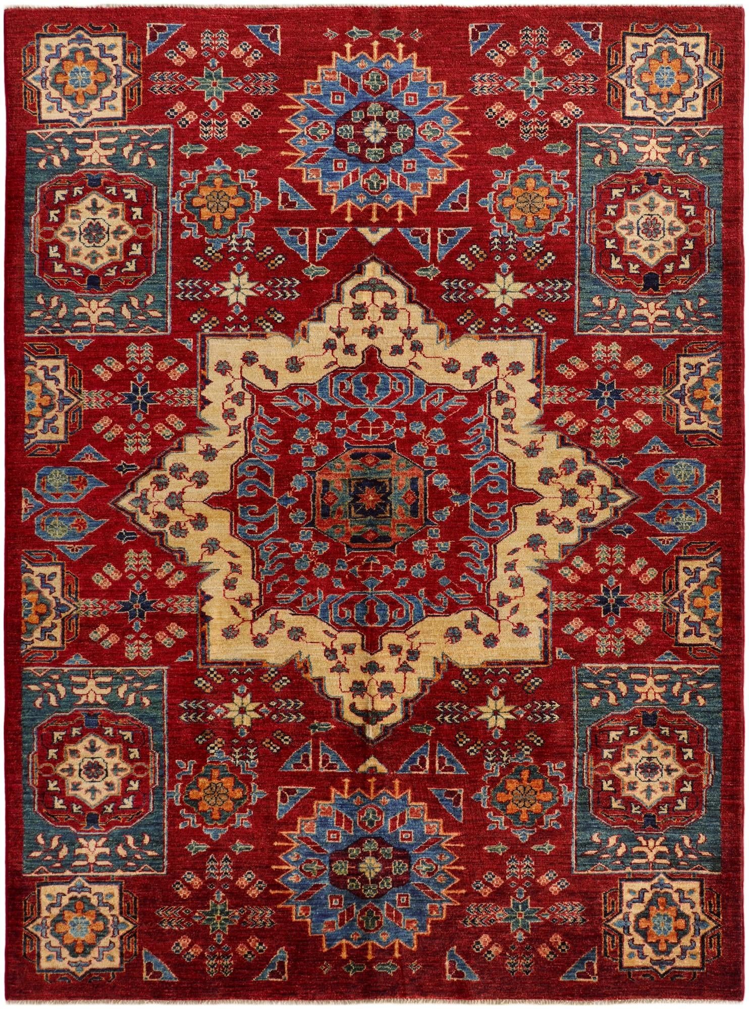 5' 7 x 7' 6 Hand Knotted Mamluk Ziegler Rug