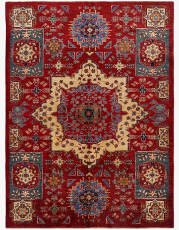 5' 7 x 7' 6 Hand Knotted Mamluk Ziegler Rug