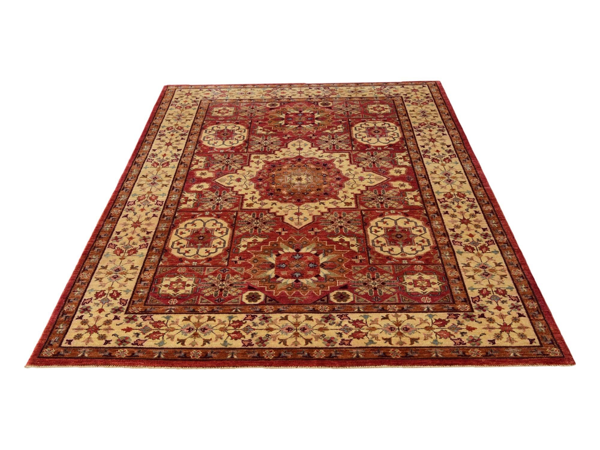 5' 7 x 7' 11 Hand Knotted Mamluk Ziegler Rug