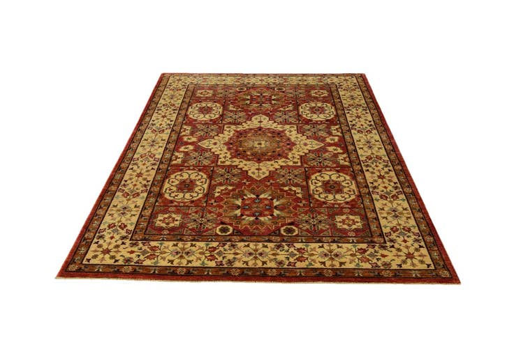 Detail image of 5' 7 x 7' 11 Hand Knotted Mamluk Ziegler Rug