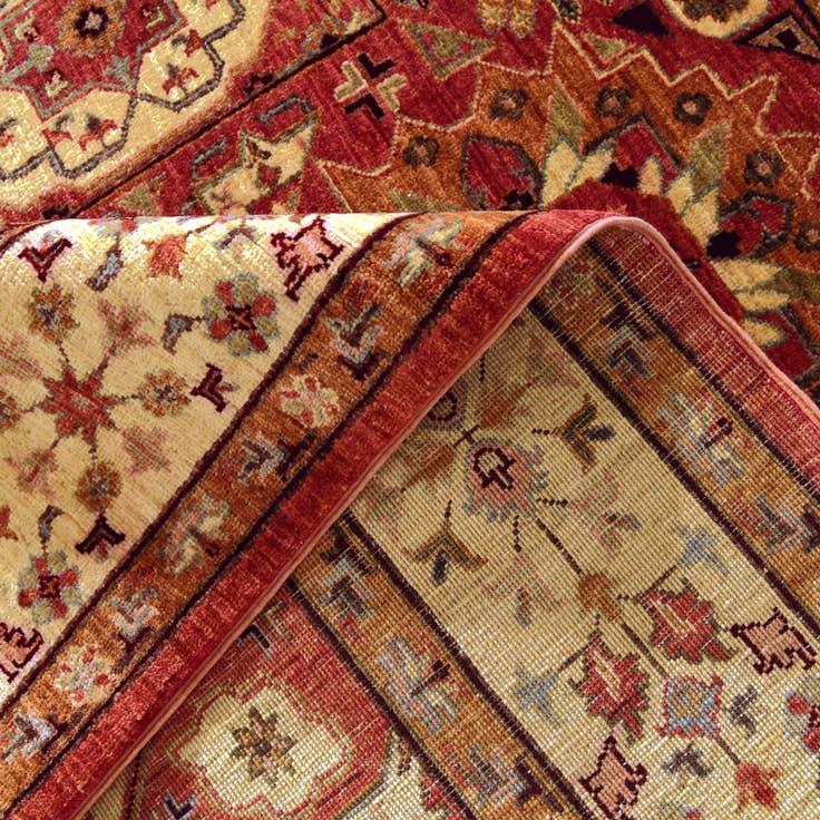 Detail image of 5' 7 x 7' 11 Hand Knotted Mamluk Ziegler Rug