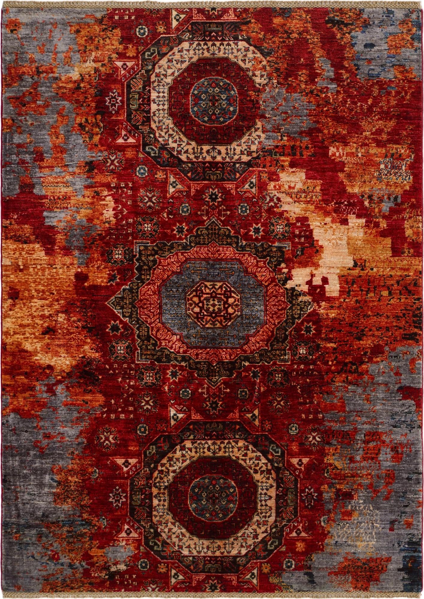 5' 2 x 7' 2 Hand Knotted Mamluk Ziegler Rug