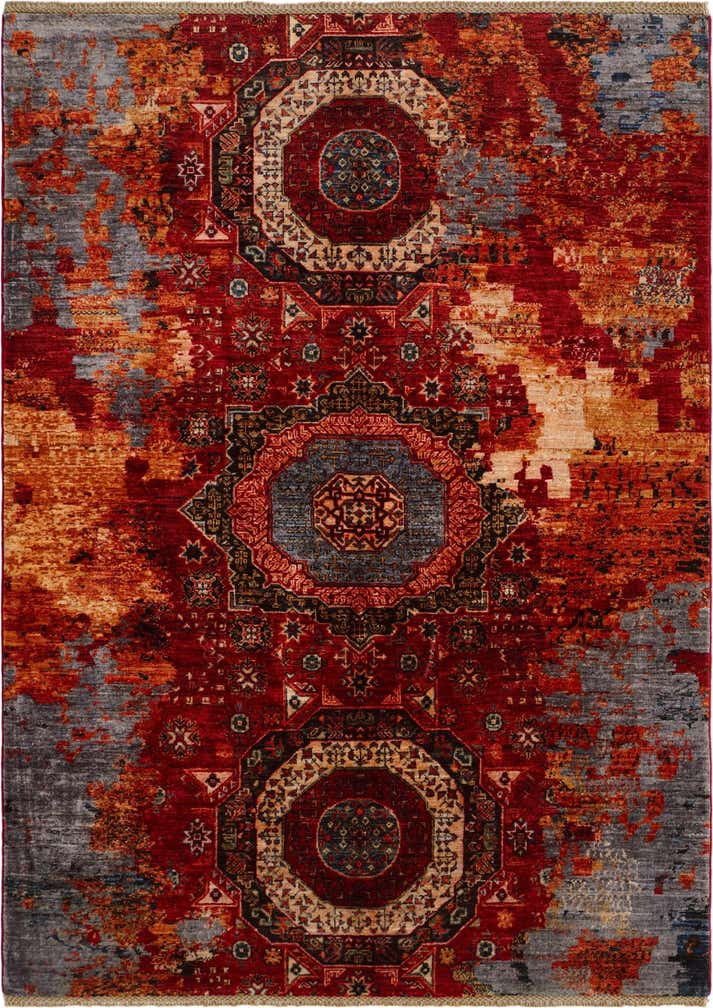 5' 2 x 7' 2 Hand Knotted Mamluk Ziegler Rug