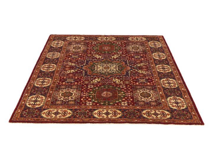 5' 2 x 6' 9 Hand Knotted Mamluk Ziegler Rug