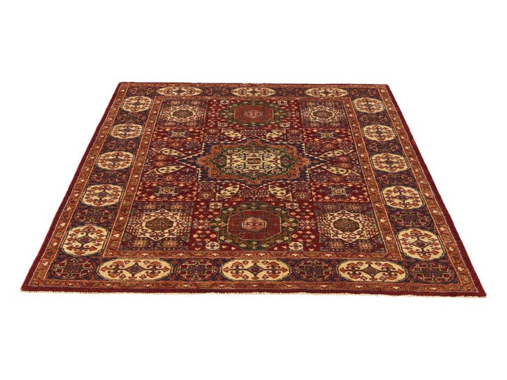 Detail image of 5' 2 x 6' 9 Hand Knotted Mamluk Ziegler Rug