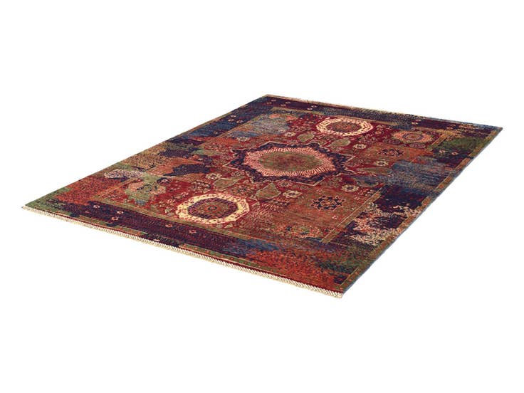 Detail image of 4' 10 x 6' 6 Hand Knotted Mamluk Ziegler Rug