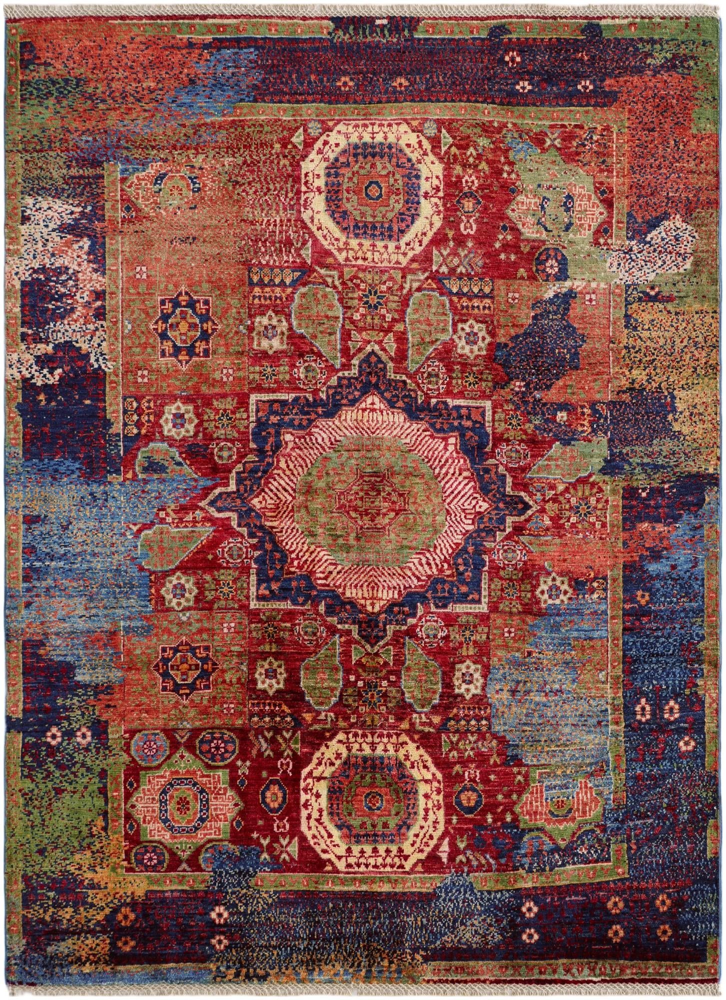 4' 10 x 6' 6 Hand Knotted Mamluk Ziegler Rug